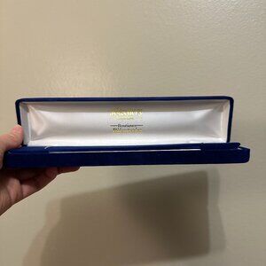 Vintage Blue Velvet Necklace Jewellery Box